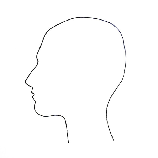 Silueta lidské hlavy - Fotografie, Obrázek