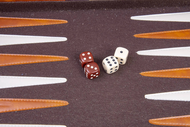 backgammon game with dice - Photo, Image
