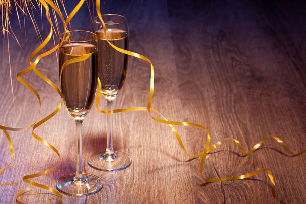Pair glasses of champagne - Foto, Bild