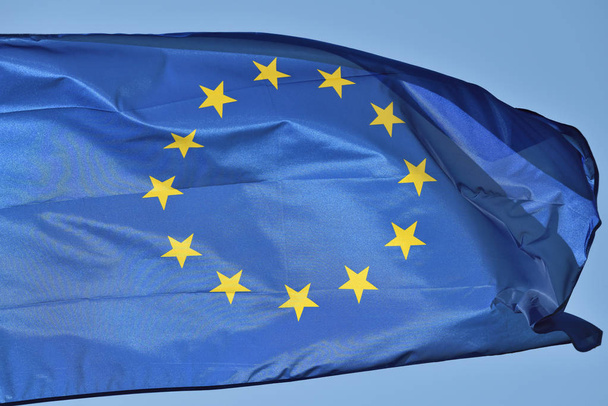 European flag flying - Fotografie, Obrázek