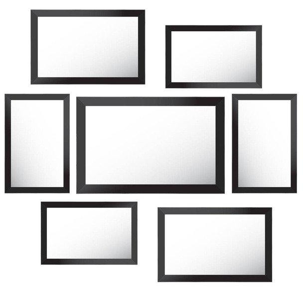 Vector frame voor Foto's en foto's, fotocollage, Foto puzzel. Vector Mood Board branding presentatie. - Vector, afbeelding
