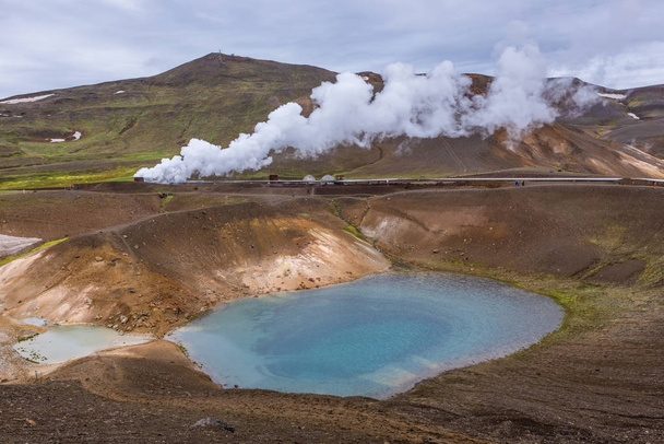 Cratera Viti na Islândia
 - Foto, Imagem