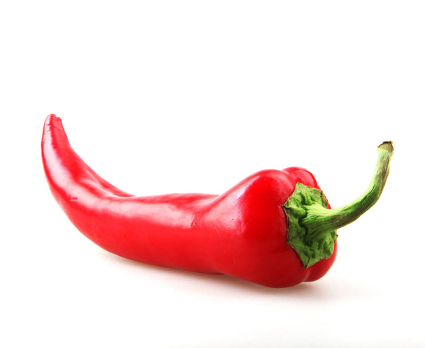 Közelkép Red Chili Pepper ellen fehér háttér - Fotó, kép
