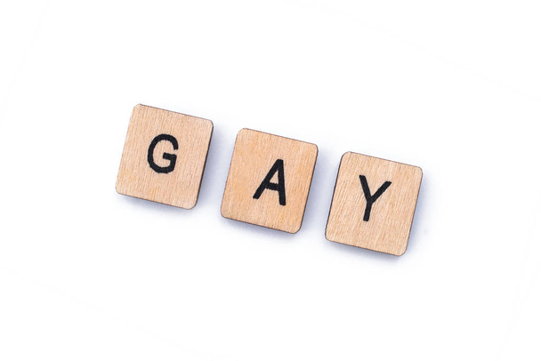The word GAY - Φωτογραφία, εικόνα