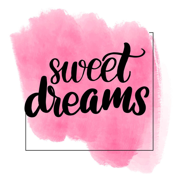lettering sweet dreams - Вектор,изображение