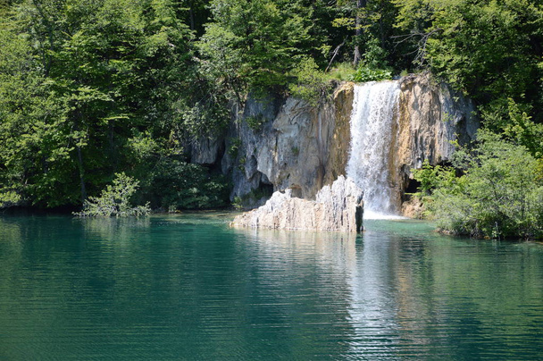 Jeziora Plitwickie i Park Narodowy wodospadów, Chorwacja  - Zdjęcie, obraz