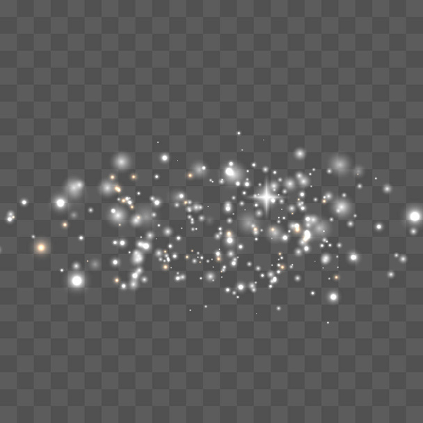 Dust sparks, golden stars - Vector, Image