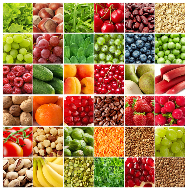 fruits and vegetables backgrounds - Photo, Image
