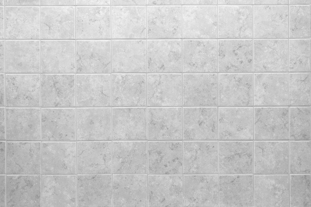 Kitchen and bath white textured tile background - Photo, Image