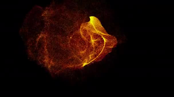 Explosion with particles around heart shape - Footage, Video