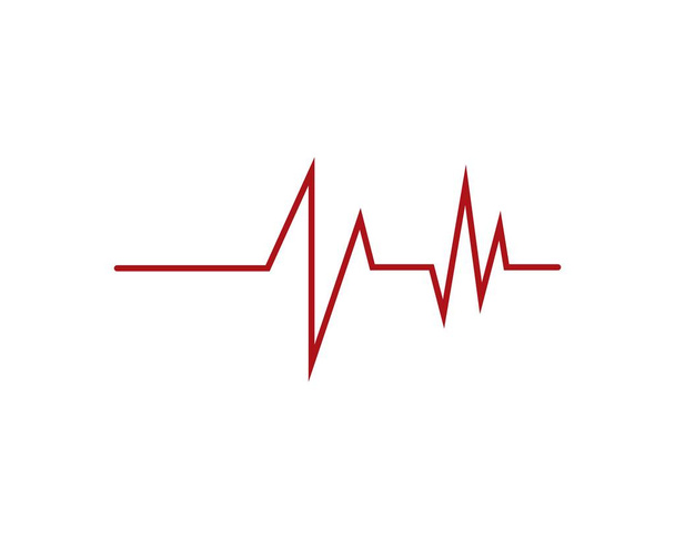 Icono de cardiograma de latidos cardíacos
 - Vector, Imagen