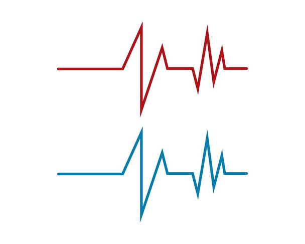 Icono de cardiograma de latidos cardíacos
 - Vector, Imagen