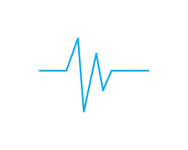 Ícone do cardiograma do batimento cardíaco
 - Vetor, Imagem