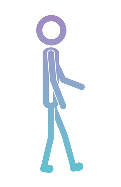 figura masculina silueta humana
 - Vector, imagen