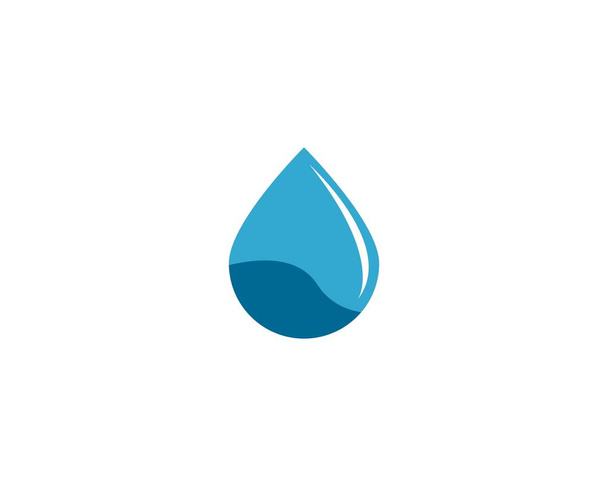 πρότυπο λογότυπου σταγόνας νερού - Διάνυσμα, εικόνα