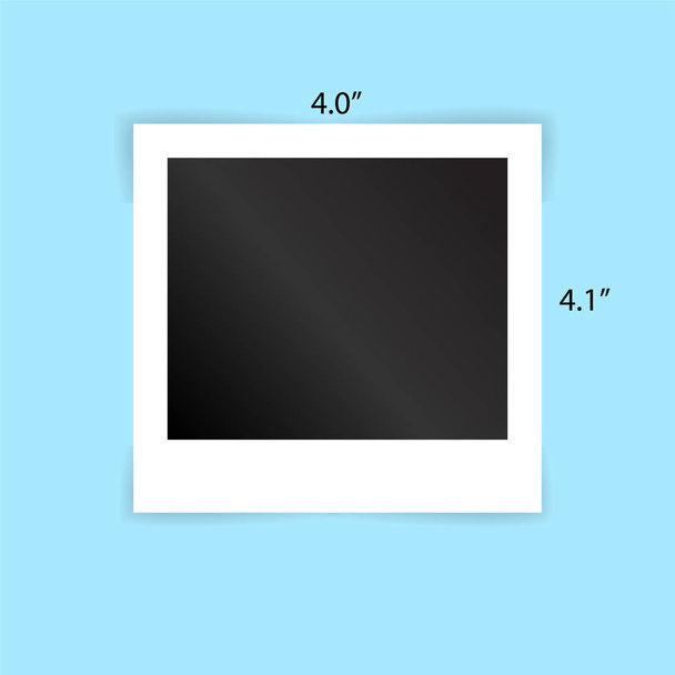 Foto moldura polaroid frame vector Template illustration EPS10 editável
  - Vetor, Imagem