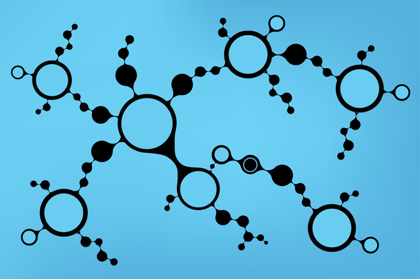Structure des molécules d'ADN fond. illustration vectorielle eps10
 - Vecteur, image