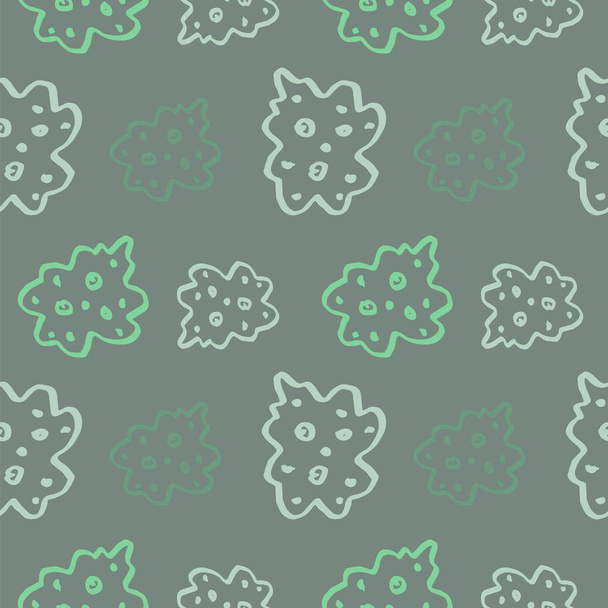 Hand-drawn elements seamless pattern. - Vector, Image