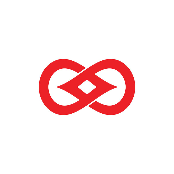 fuego vinculado rojo simple llama logo vector
 - Vector, imagen