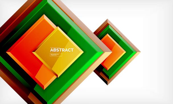Fondo abstracto geométrico, diseño cuadrado moderno
 - Vector, Imagen