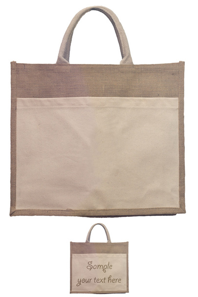 Натуральна торгова сумка з відсічним контуром
 - Фото, зображення