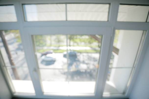 blurred window background / home cosiness concept window view - 写真・画像