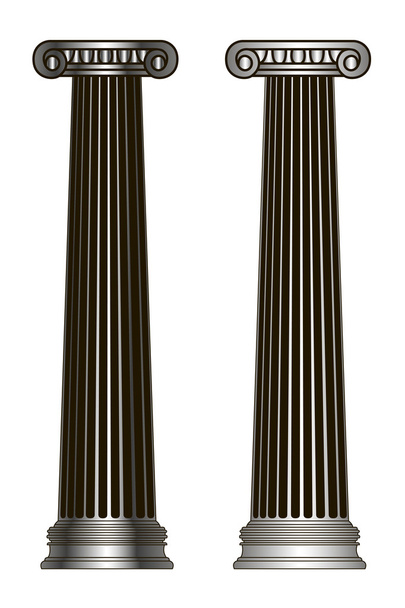 Old-style greece column. eps10 vector illustration - Vecteur, image