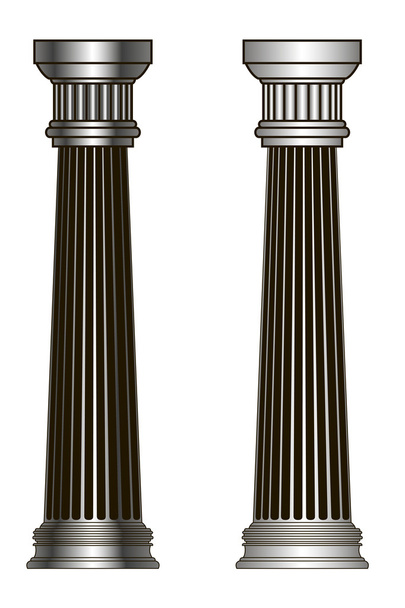 Old-style greece column. eps10 vector illustration - Vector, Image