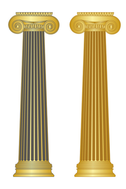Old-style greece column. eps10 vector illustration - Wektor, obraz