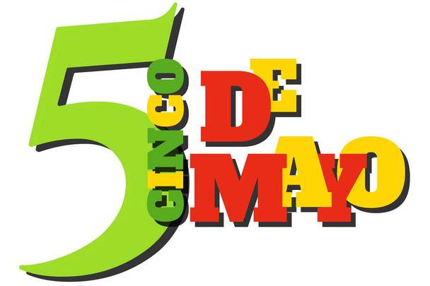 Brillante Cinco de Mayo (5 de mayo) diseño de emblema de carnaval plantilla ingenio
 - Vector, imagen