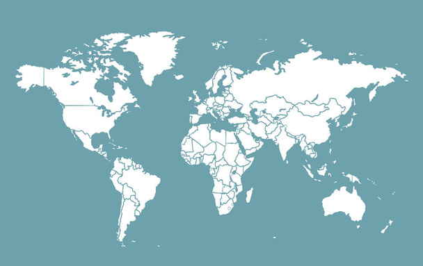 Карта мира. Векторная миграция
 - Вектор,изображение