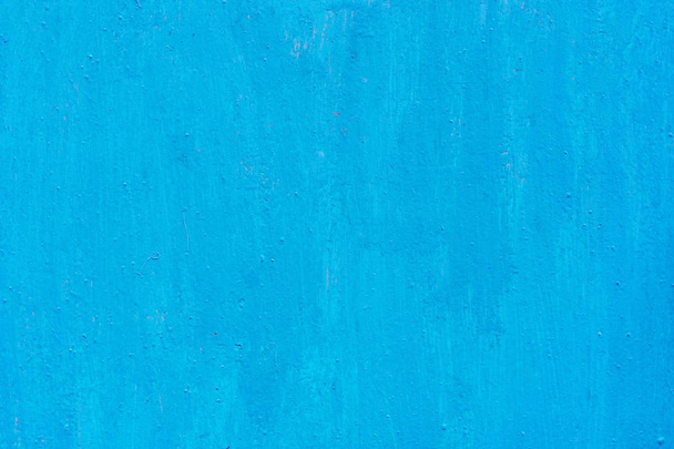 Cement muur achtergrond, pastel kleur baby-blauw geschilderd - Foto, afbeelding