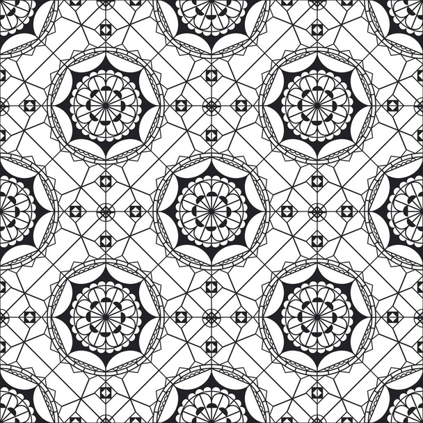 Spanish lace vector seamless pattern - Vector, Image