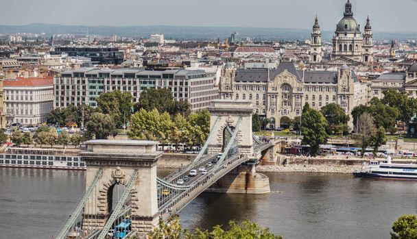 Budapest Bridge Landscape - Zdjęcie, obraz