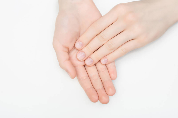 Nail Care And Manicure Of Beautiful Female Hands - Foto, immagini