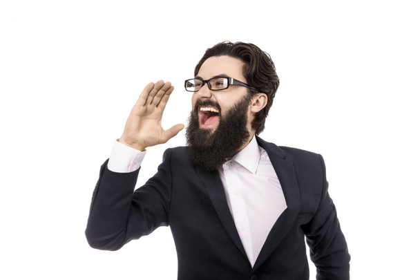 zakenman schreeuwen  - Foto, afbeelding