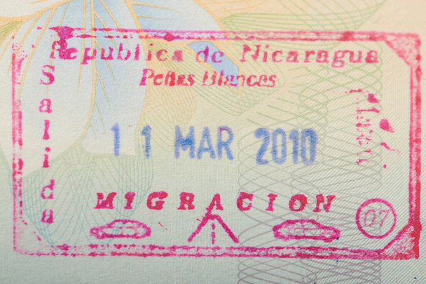 Nicaragua douane stempel - Foto, afbeelding