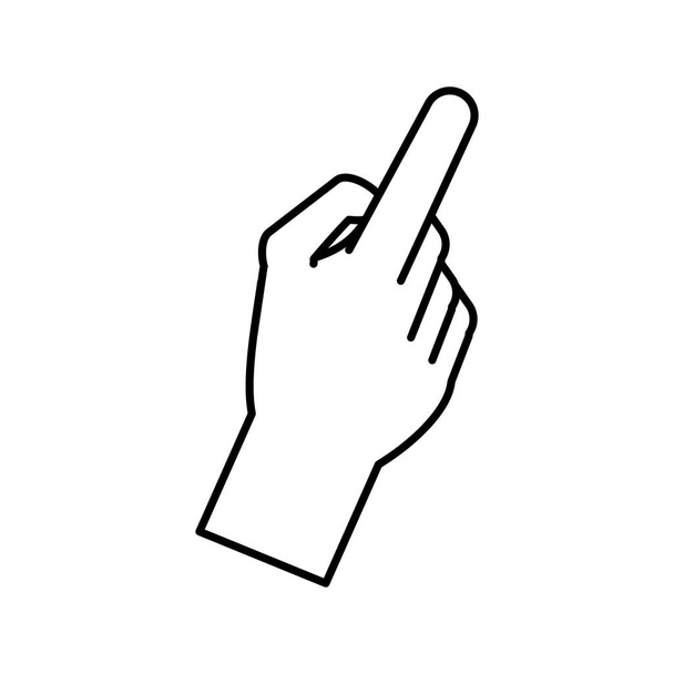 mano apuntando con el dedo índice hacia arriba
 - Vector, imagen