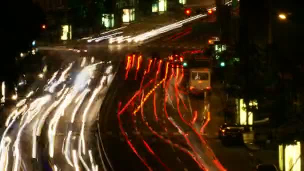 Verkeer in de Avenue Time lapse - Video