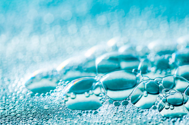 Bulles de savon bleu propre
 - Photo, image