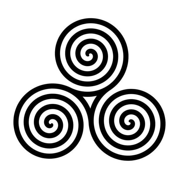 Ikona symbolu Triskelion ilustracja - Zdjęcie, obraz