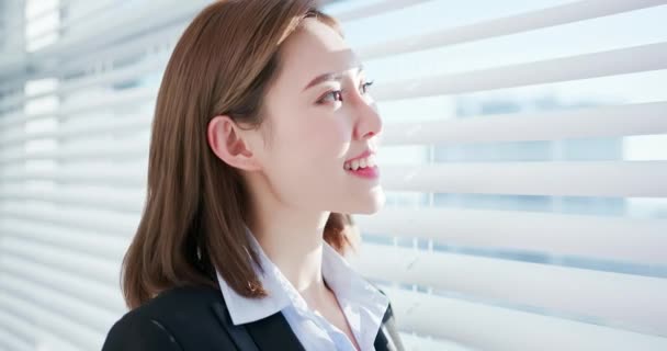 Businesswoman smile to you - 映像、動画