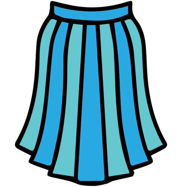 skirt icon on white background - Vector, Image