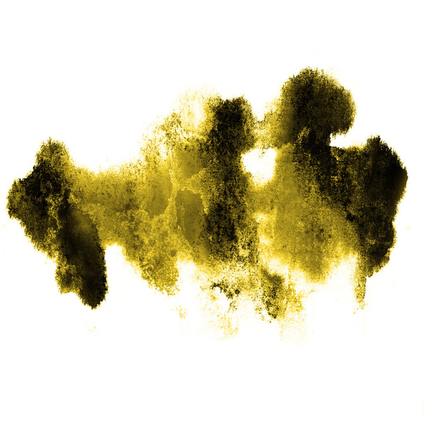Stroke vernice schizza colore acquerello giallo, nero astratto w
 - Foto, immagini