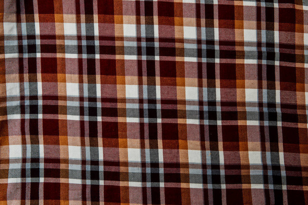 red checkered material background - 写真・画像