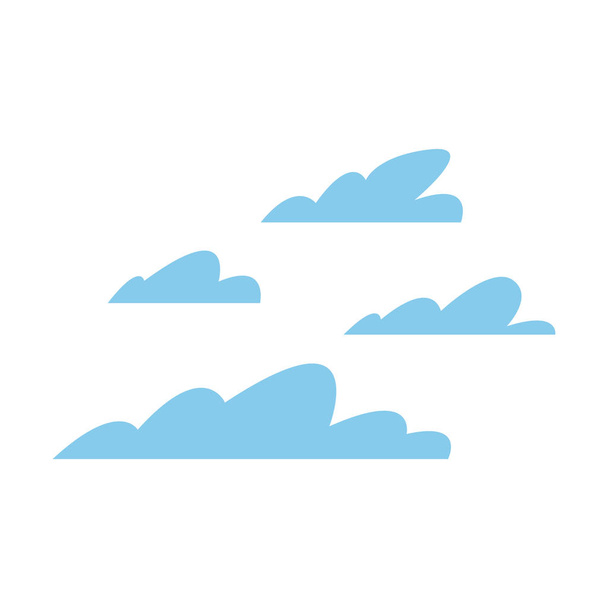 clouds weather sky nature design - Vector, Image