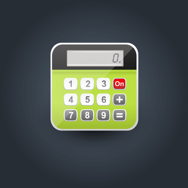 User interface calculator icon - Vector, Image