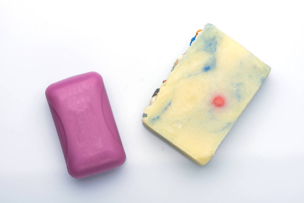 Handmade soap. soap closeup - Photo, Image