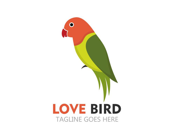 beauty lovebird logo  - Vector, Image