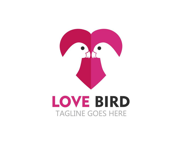 logotipo de belleza lovebird
  - Vector, imagen
